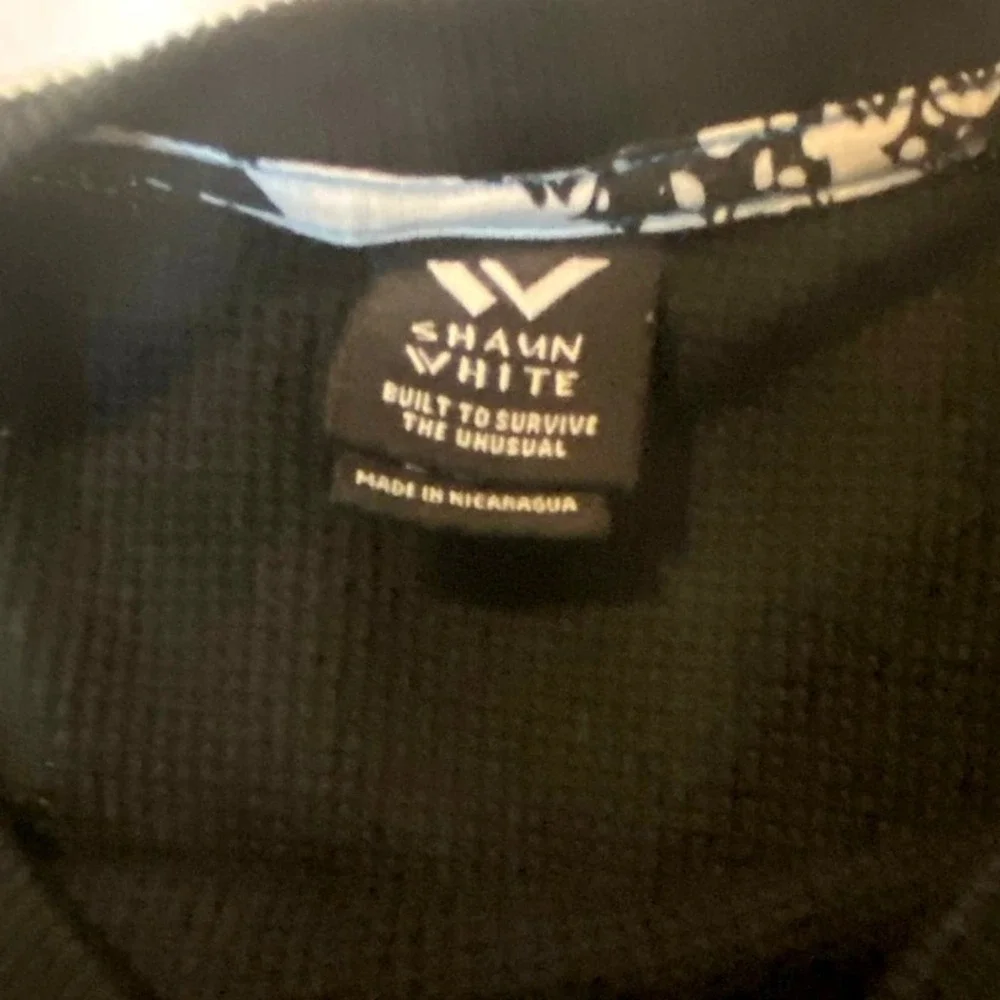 Y2K‎ grunge skater Shaun White Thermal blue stitching Boys Size L 12/14